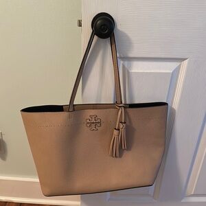 Tory Burch Tan Leather Tote Bag